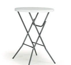 Brico Tuintafels-Tuintafel Party Staand Wit O80Cm