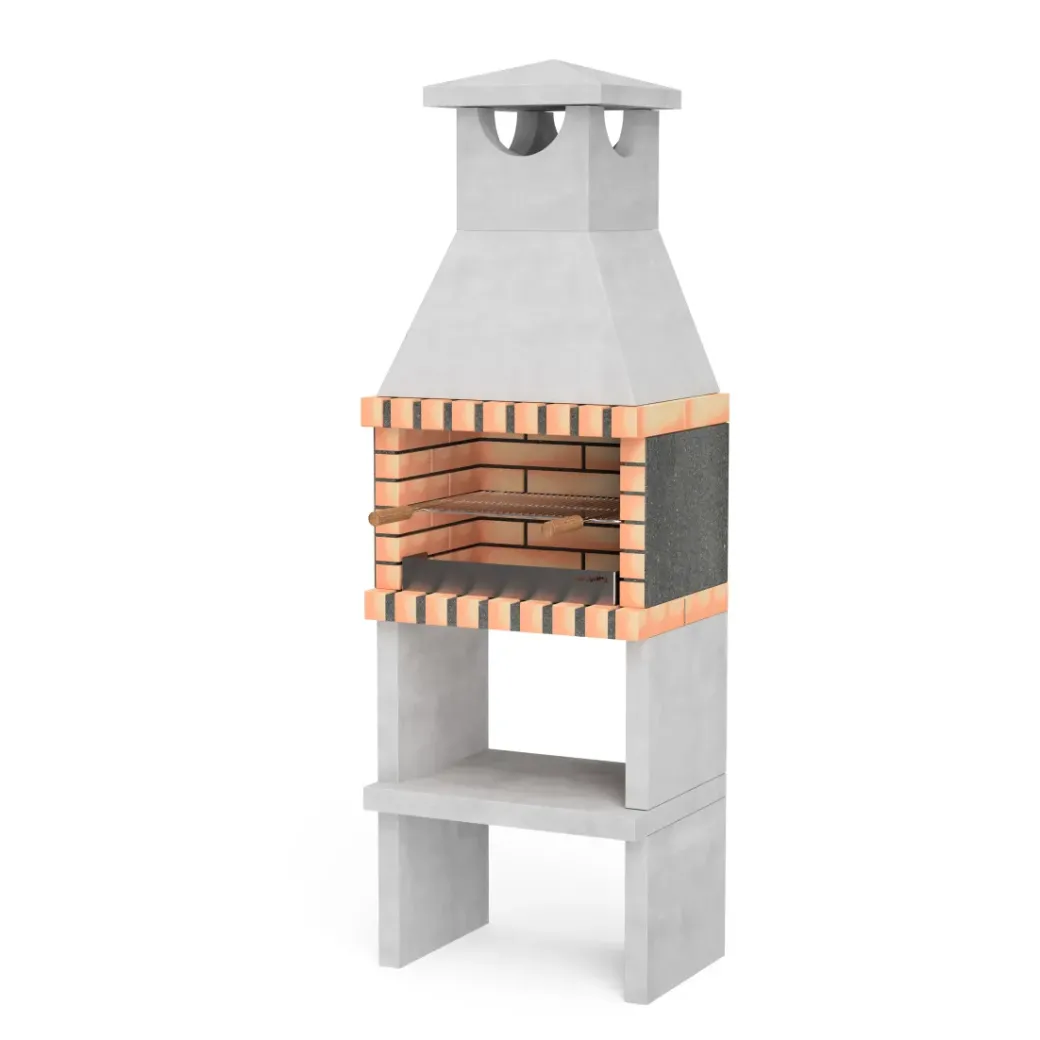 Brico Betonnen Barbecue-Tuozi Stenen Barbecue Zon 64X47X190Cm