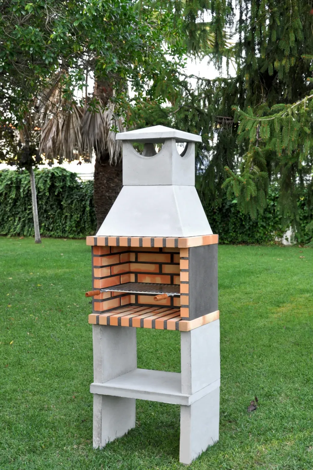 Brico Betonnen Barbecue-Tuozi Stenen Barbecue Zon 64X47X190Cm