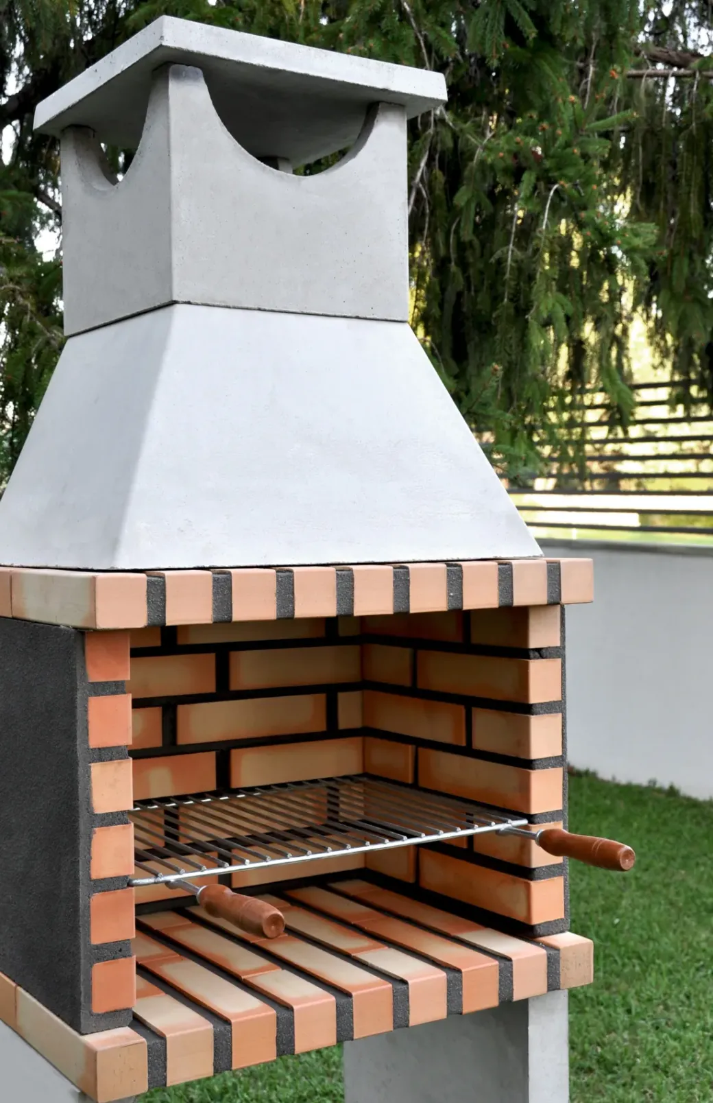 Brico Betonnen Barbecue-Tuozi Stenen Barbecue Zon 64X47X190Cm
