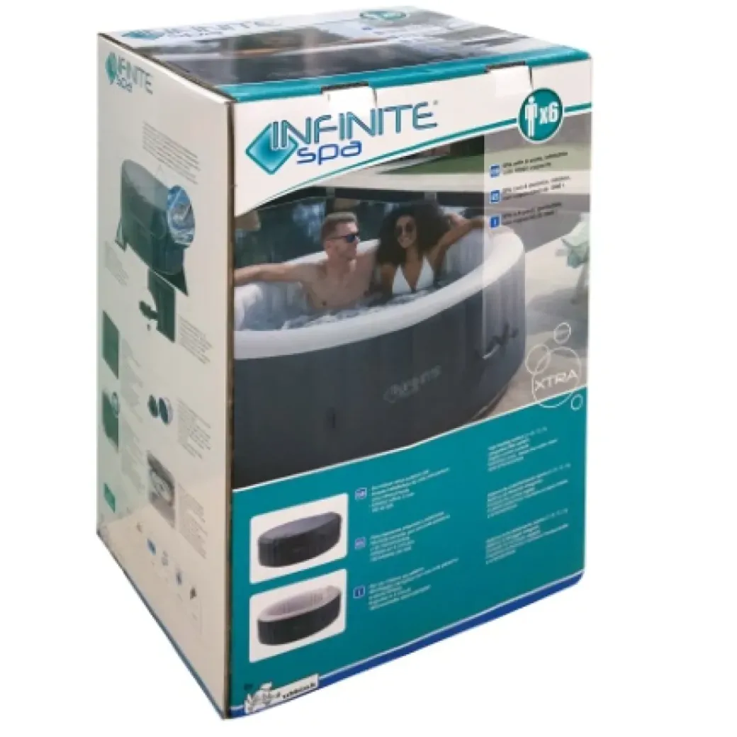 Brico Spa En Jacuzzi-Ubbink Bubbelbad Infinite Xtra Rond 6 Plaatsen O208X65Cm