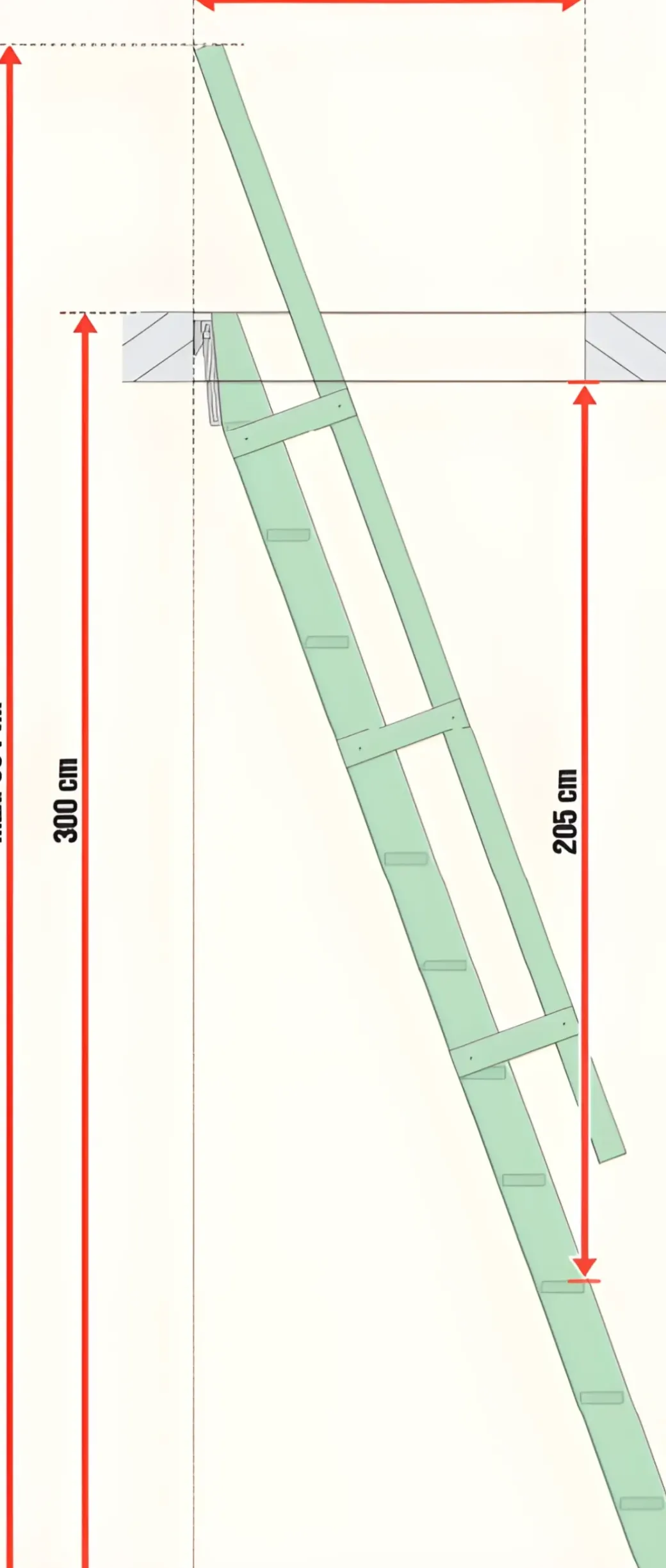 Brico Zoldertrappen-Uitschuifbare Molenaarstrap Voor Trapgat 60 X 90 Cm