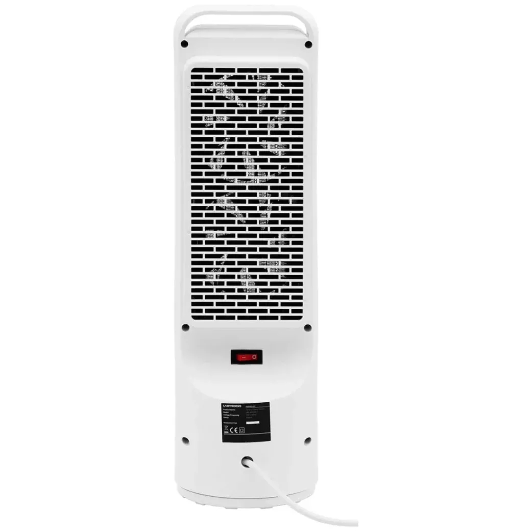 Brico Keramische Kachels & Blaasverwarming<Uniprodo Elektrische Ventilatorkachel - 1200/2000 W - Draaibaar - Wit Uni_Heater_11