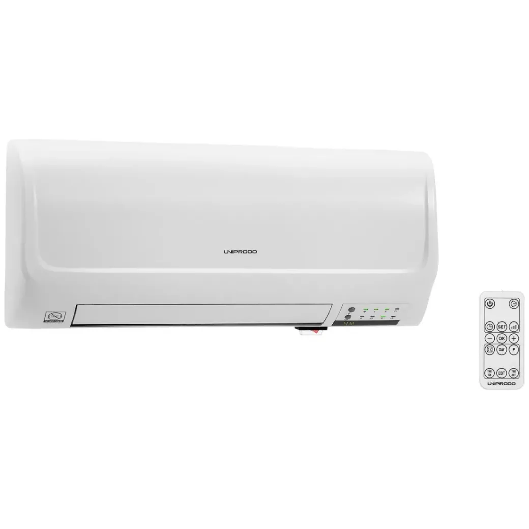 Brico Keramische Kachels & Blaasverwarming<Uniprodo Keramische Wandverwarming - 10 - 49 °C - 1000/2000 W - Afstandsbediening Uni_Heater_09