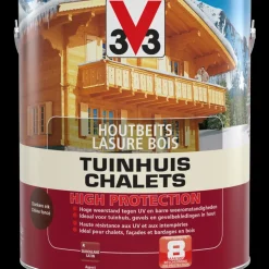 Brico Beits-V33 Houtbeits Tuinhuis High Protection Donkere Eik Zijdeglans 2,5L