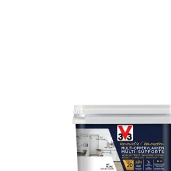 Brico Decoratieve Verf-V33 Muurverf Renovatie Meerdere Ondergronden Wit Satijn 500Ml