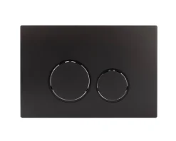 Van Marcke Bedieningspaneel Doppio 35 Voor Up100, Up320, Up300, Up700, Up720 Inbouwreservoirs | Zwart Mat|Brico Clearance