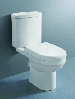 Van Marcke Duoblok Toilet Cobro I Pk Aansluiting I Soft-Close Toiletzitting Wit|Brico Best
