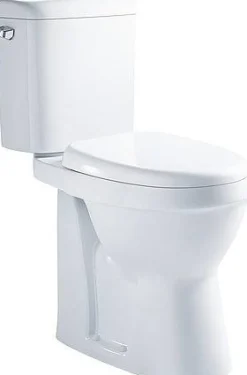 Van Marcke Duoblok Toilet X-Joy I Pk Aansluiting I Verhoogd I Quick Release & Soft-Close Toiletzitting I Randloos Toiletpot Wit|Brico Hot