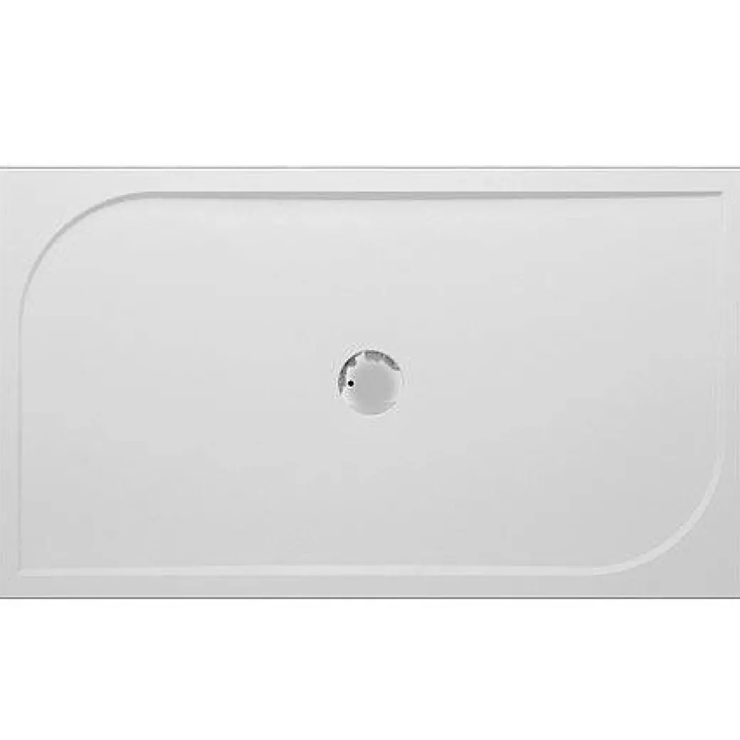Van Marcke Go Douchebak Argon Rechthoek Polybeton Wit 140X80X3Cm|Brico