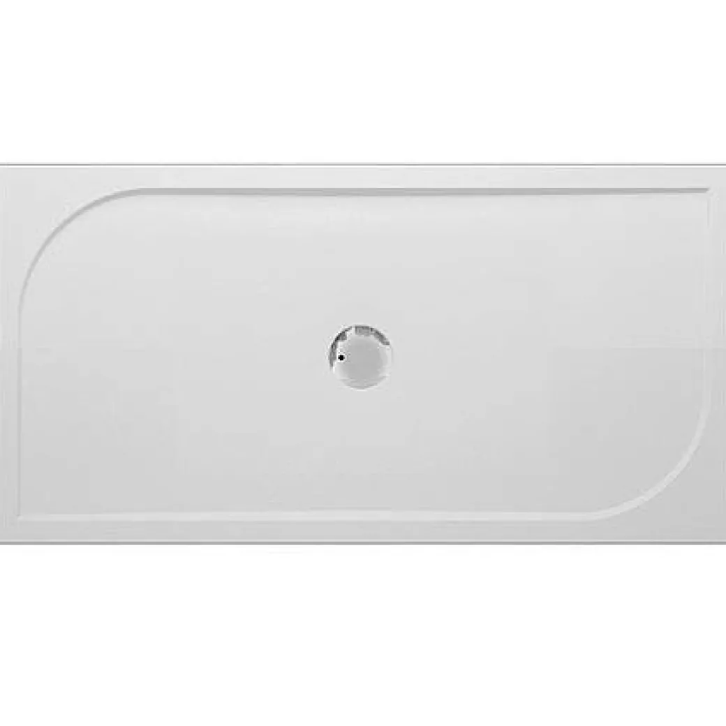 Van Marcke Go Douchebak Argon Rechthoek Polybeton Wit 100X80X3Cm|Brico New