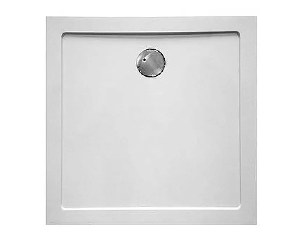 Van Marcke Go Douchebak Helion Vierkant Composiet Wit 80X80X3,5Cm|Brico