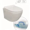 Van Marcke Go Hangtoilet Randloos + Softclose En Take-Off Toiletzitting Wit 500X360X370Mm|Brico Online