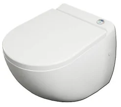 Van Marcke Go Wandcloset Met Vermaler +Dubbele Spoeling 2/4L +Toiletzitting Wit|Brico New