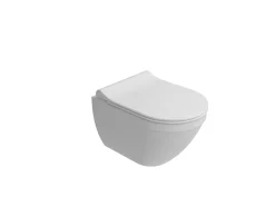 Van Marcke Hangtoilet Perl Wit | Soft-Close & Quick Release Toiletzitting | Randloos Toiletpot|Brico New