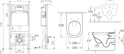 Van Marcke Inbouwreservoir Set | Geberit Spoeltechniek I Soft-Close Toiletzitting | Randloos Toiletpot|Brico