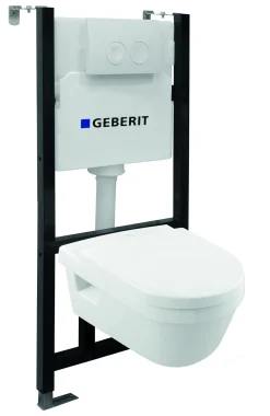Van Marcke Inbouwreservoir Set | Geberit Spoeltechniek I Soft-Close Toiletzitting | Randloos Toiletpot|Brico