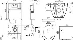 Van Marcke Inbouwreservoir Set Design | Geberit Spoeltechniek | Soft-Close Toiletzitting | Randloos Toiletpot|Brico Hot