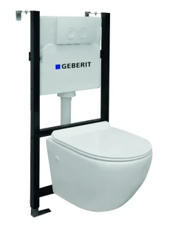 Van Marcke Inbouwreservoir Set Design | Geberit Spoeltechniek | Soft-Close Toiletzitting | Randloos Toiletpot|Brico Hot