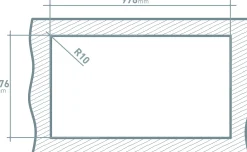 Van Marcke Inbouwspoelbak Go Legato 1 Bak Rvs 100X50Cm|Brico Discount