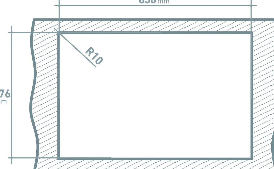 Van Marcke Inbouwspoelbak Go Legato 1 Bak Rvs 86X50Cm|Brico Hot