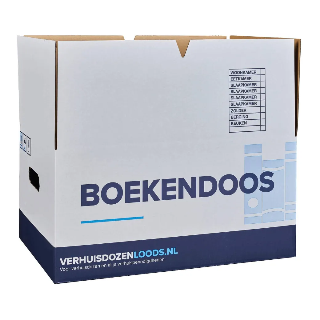 Verhuisservice+ Boekendozen - Zelfsluitend – Extra Sterk - 37L - 10 Stuks|Brico Best