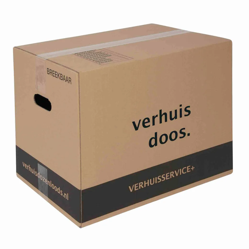 Verhuisservice+ Verhuisdozen - Extra Sterk Karton - 55L - 60 Stuks|Brico