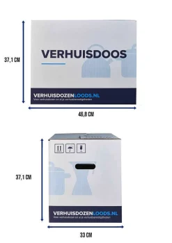 Verhuisservice+ Verhuisdozen - Zelfsluitend - Geen Tape Nodig - 52L - 20 Stuks|Brico Sale