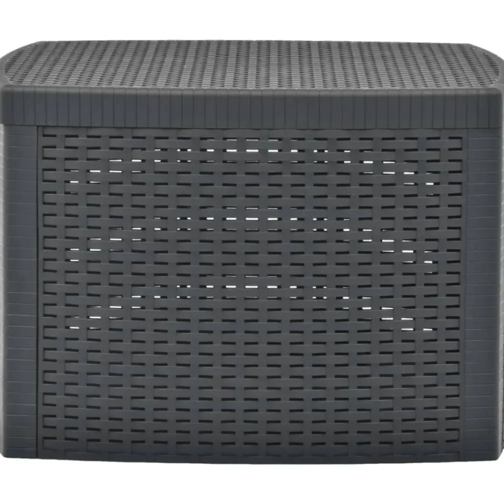 Brico Tuintafels-Vidaxl Bijzettafel 54X54X36,5 Cm Kunststof Antraciet
