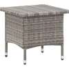 Brico Tuintafels-Vidaxl Theetafel 50X50X47 Cm Poly Rattan Grijs