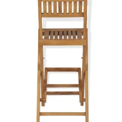 Brico Tuinstoelen-Vidaxl Tuinbarkrukken Inklapbaar 2 St Massief Teakhout