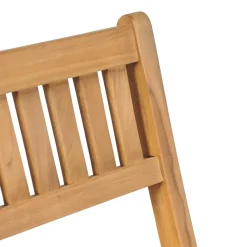 Brico Tuinstoelen-Vidaxl Tuinbarkrukken Inklapbaar 2 St Massief Teakhout