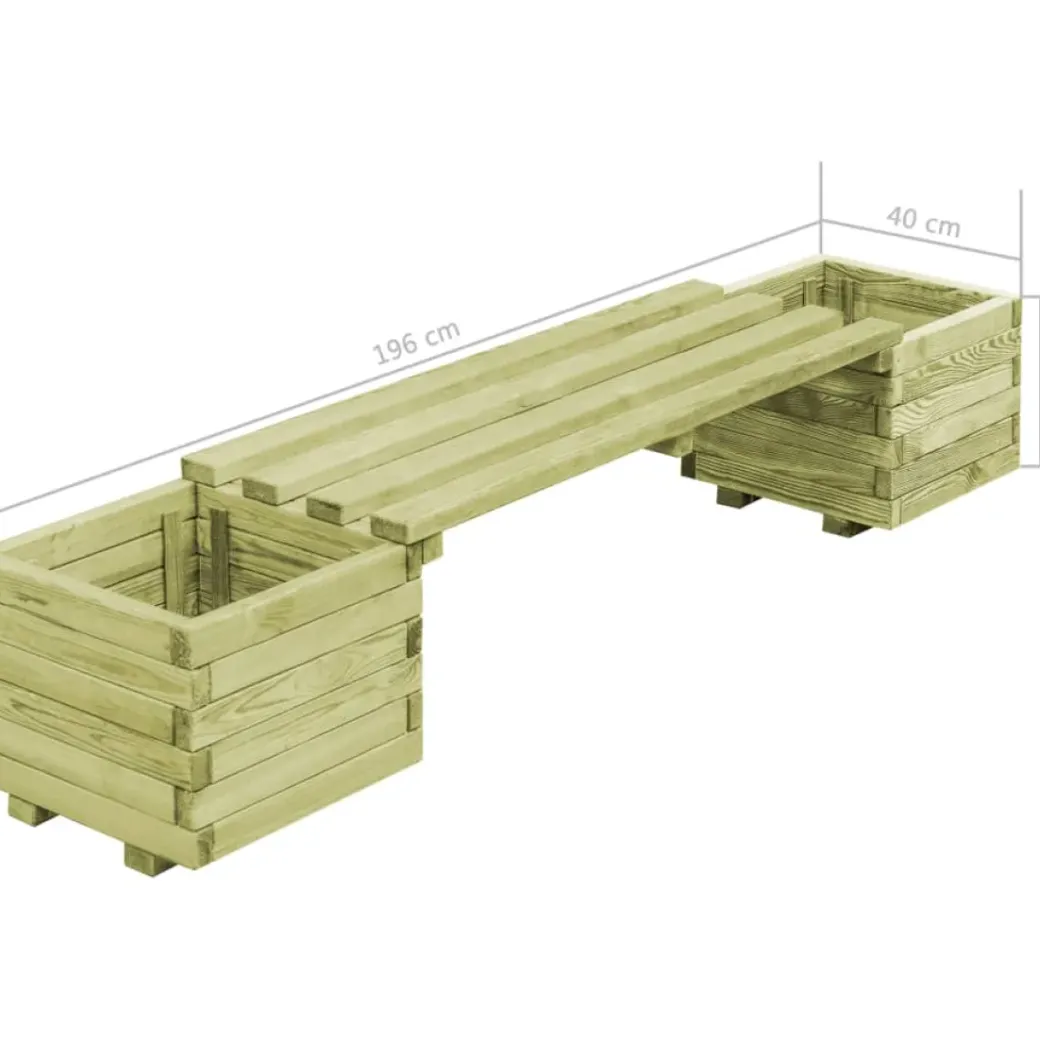 Brico Tuinstoelen-Vidaxl Tuinstoel Geimpregneerd Grenenhout