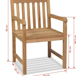 Brico Tuinstoelen-Vidaxl Tuinstoelen 2 St Massief Teakhout
