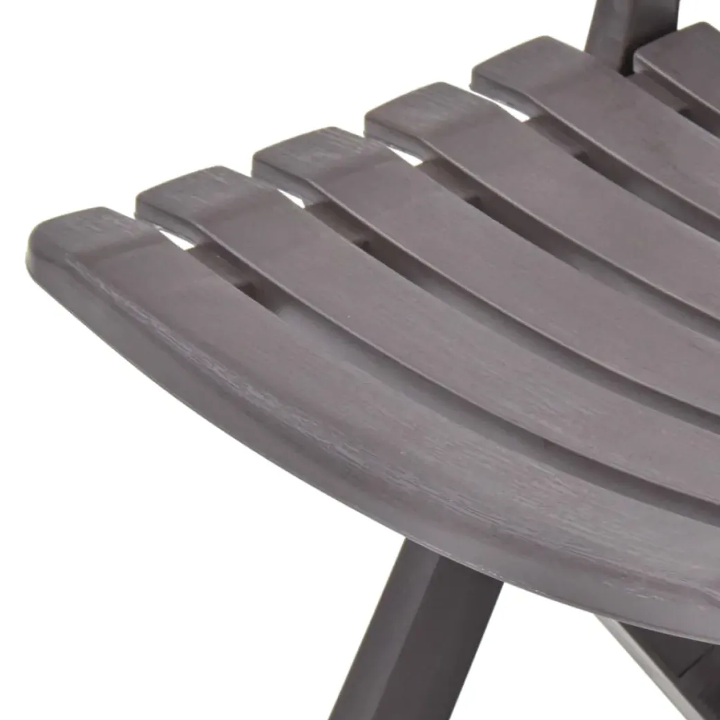 Brico Tuintafels-Vidaxl Tuintafel 89 Cm Kunststof Antraciet