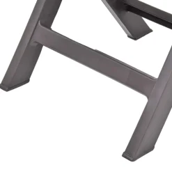 Brico Tuintafels-Vidaxl Tuintafel 89 Cm Kunststof Antraciet