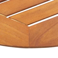 Brico Tuintafels-Vidaxl Tuintafel Poly Rattan En Massief Acaciahout Grijs