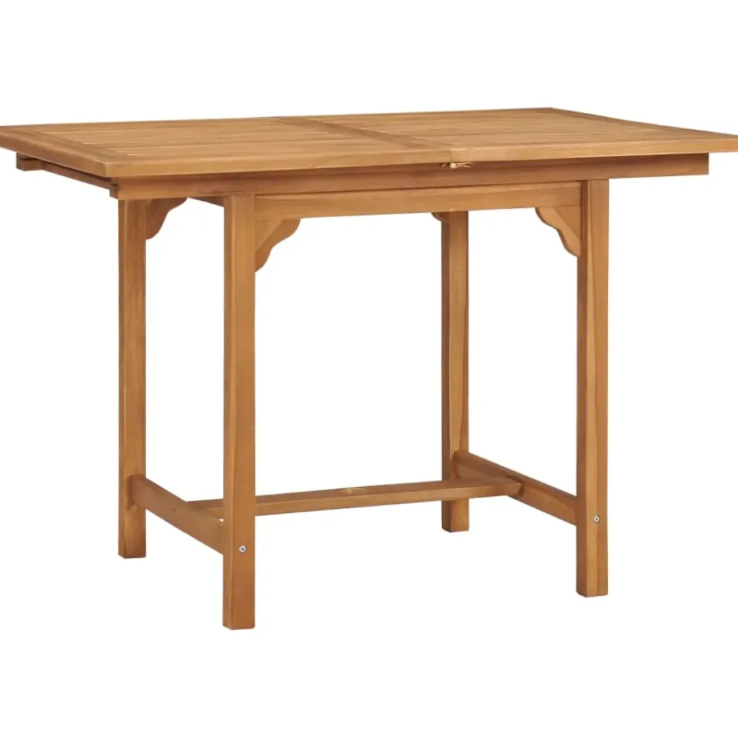Brico Tuintafels-Vidaxl Tuintafel Verlengbaar (110-160)X80X75 Cm Massief Teakhout