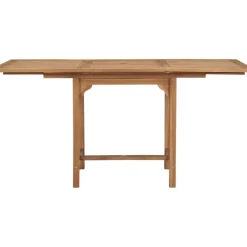 Brico Tuintafels-Vidaxl Tuintafel Verlengbaar (110-160)X80X75 Cm Massief Teakhout