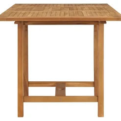 Brico Tuintafels-Vidaxl Tuintafel Verlengbaar (110-160)X80X75 Cm Massief Teakhout