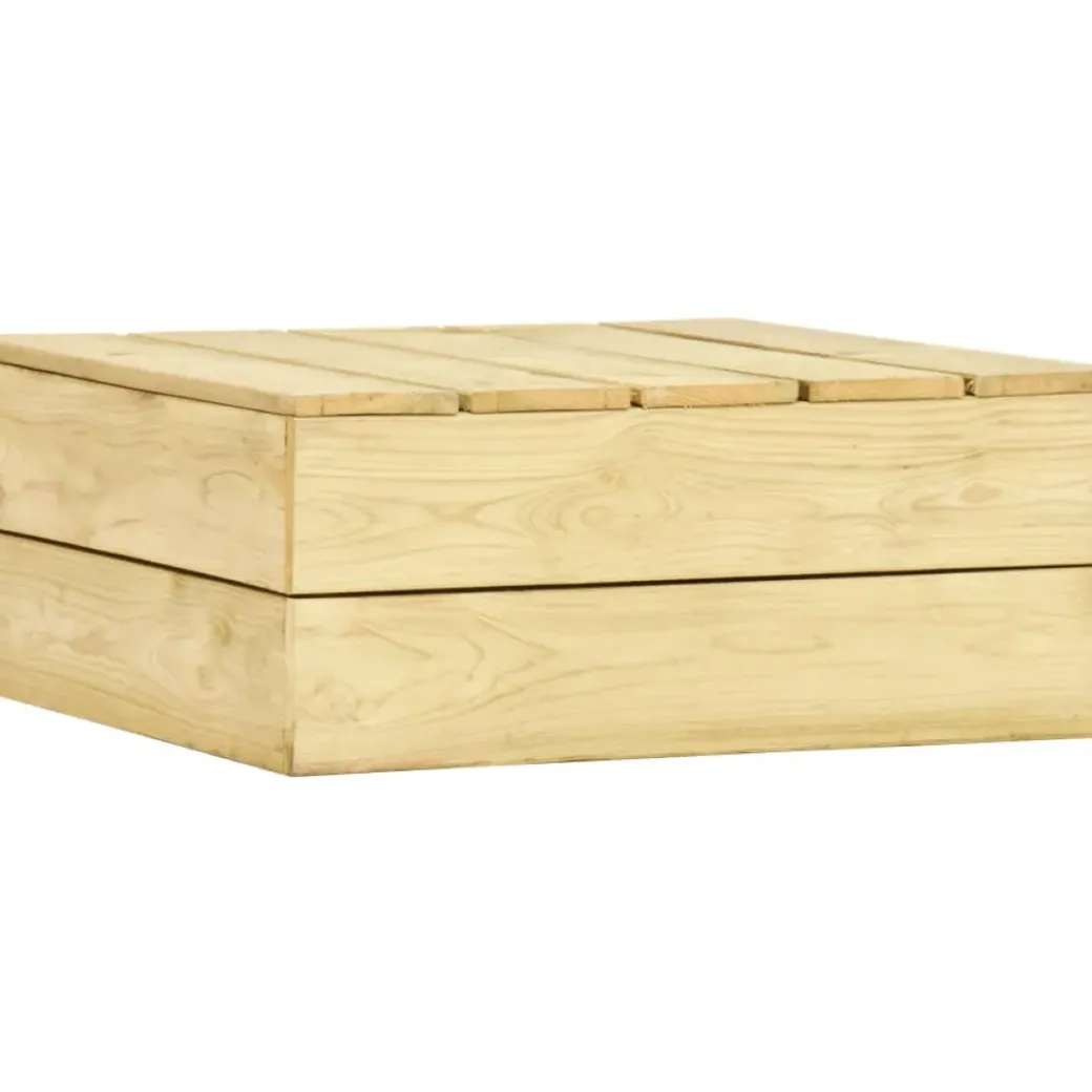 Brico Tuintafels-Vidaxl Tuintafel 75X75X31 Cm Geimpregneerd Grenenhout