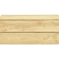 Brico Tuintafels-Vidaxl Tuintafel 75X75X31 Cm Geimpregneerd Grenenhout
