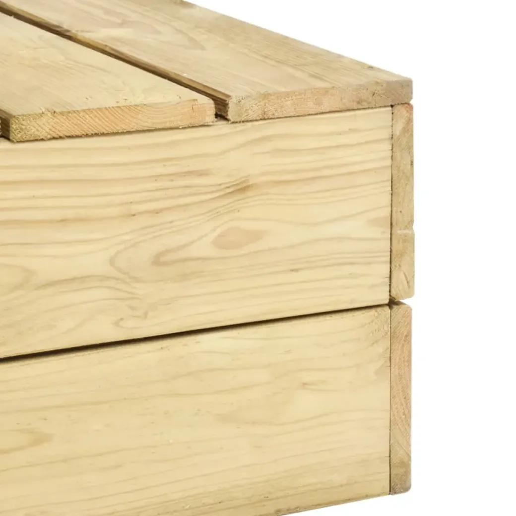 Brico Tuintafels-Vidaxl Tuintafel 75X75X31 Cm Geimpregneerd Grenenhout