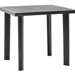 Brico Tuintafels-Vidaxl Tuintafel 80X75X72 Cm Kunststof Antraciet