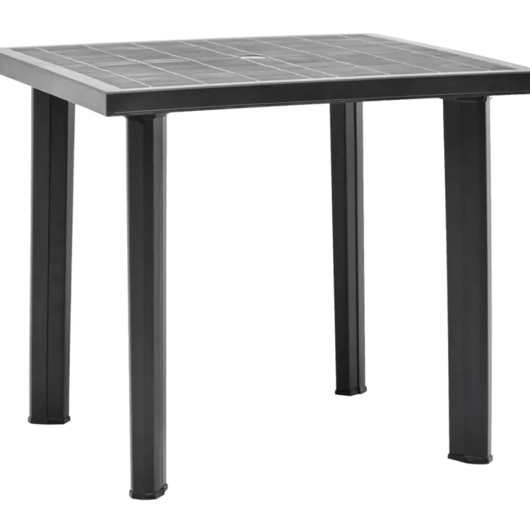 Brico Tuintafels-Vidaxl Tuintafel 80X75X72 Cm Kunststof Antraciet