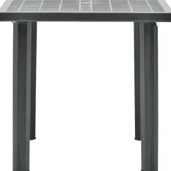 Brico Tuintafels-Vidaxl Tuintafel 80X75X72 Cm Kunststof Antraciet