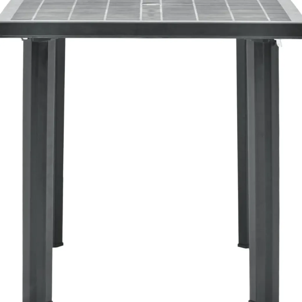 Brico Tuintafels-Vidaxl Tuintafel 80X75X72 Cm Kunststof Antraciet
