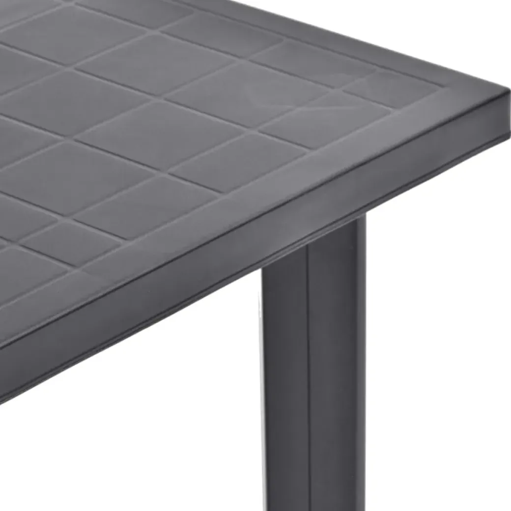 Brico Tuintafels-Vidaxl Tuintafel 80X75X72 Cm Kunststof Antraciet