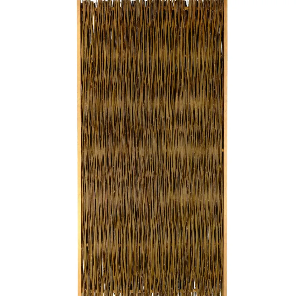 Brico Balkonschermen-Videx Tuinscherm Jutland Wilgen 90X180Cm Bruin