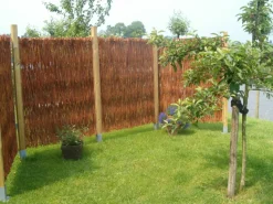 Brico Balkonschermen-Videx Tuinscherm Jutland Wilgen 180X180Cm Bruin